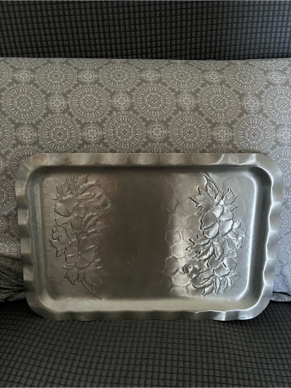 Vintage Hammered Tray